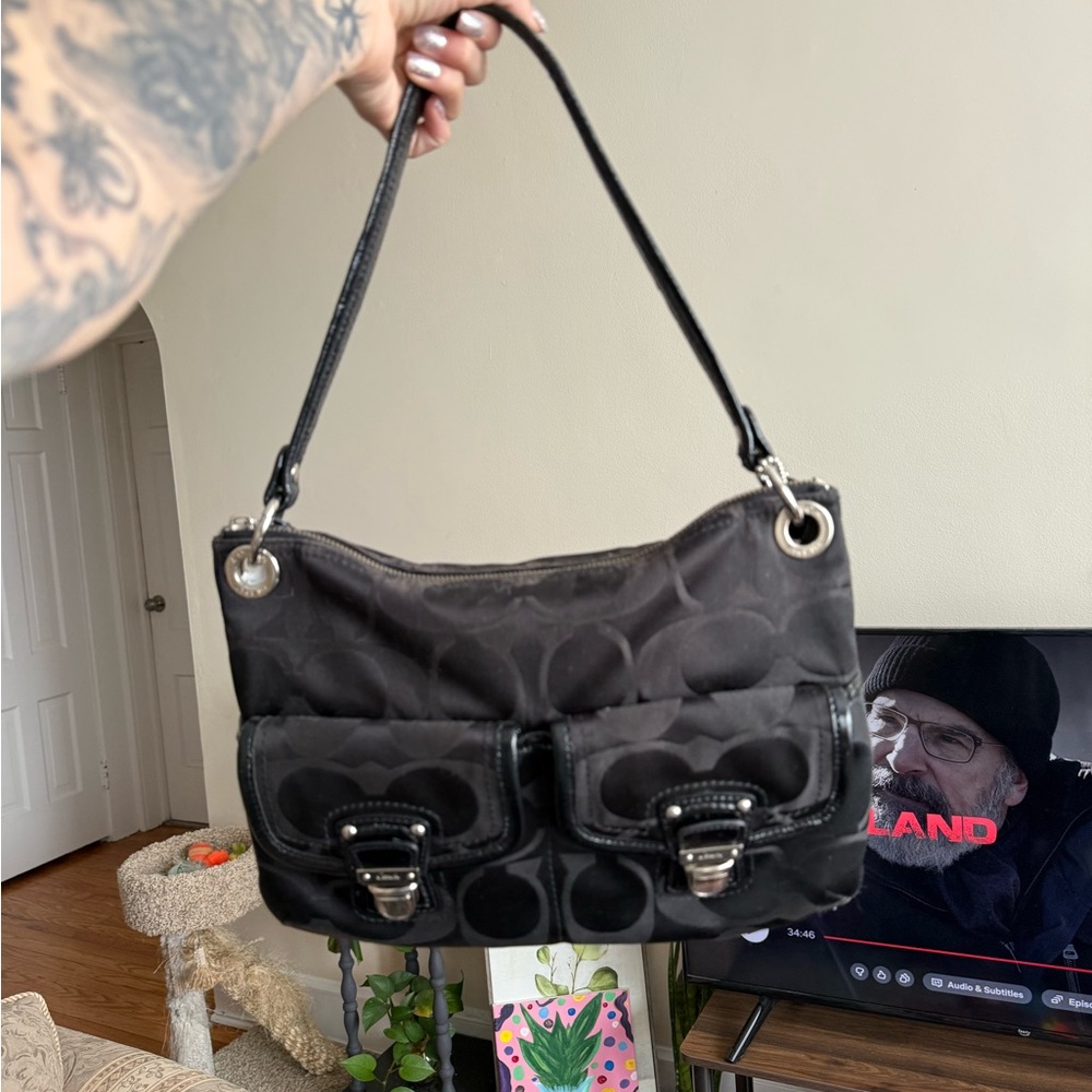 ** SOLD ** Coach Black Shoulder Bag